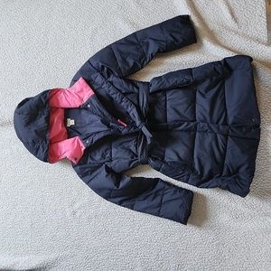 crewcuts by J.Crew winter long, hooded puffer coat. Size 10. Navy